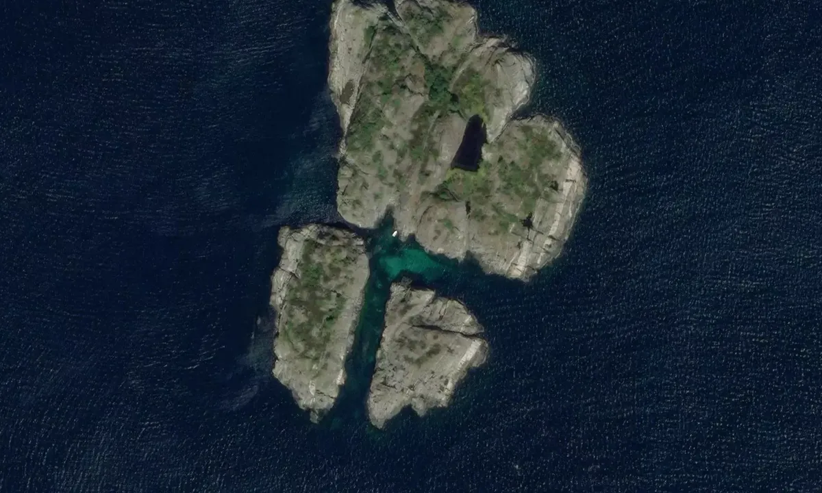 Satelite image of Tjørnholmen - Kvåsefjorden