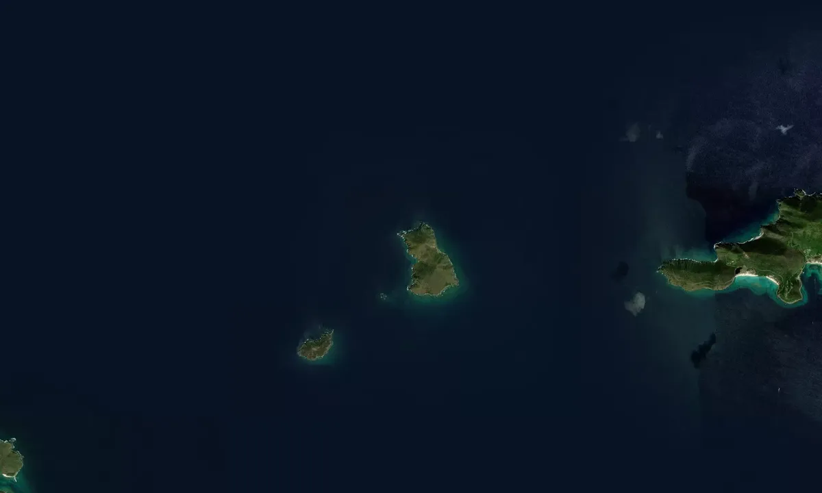 Flyfoto av Tobago West (snorkle site)