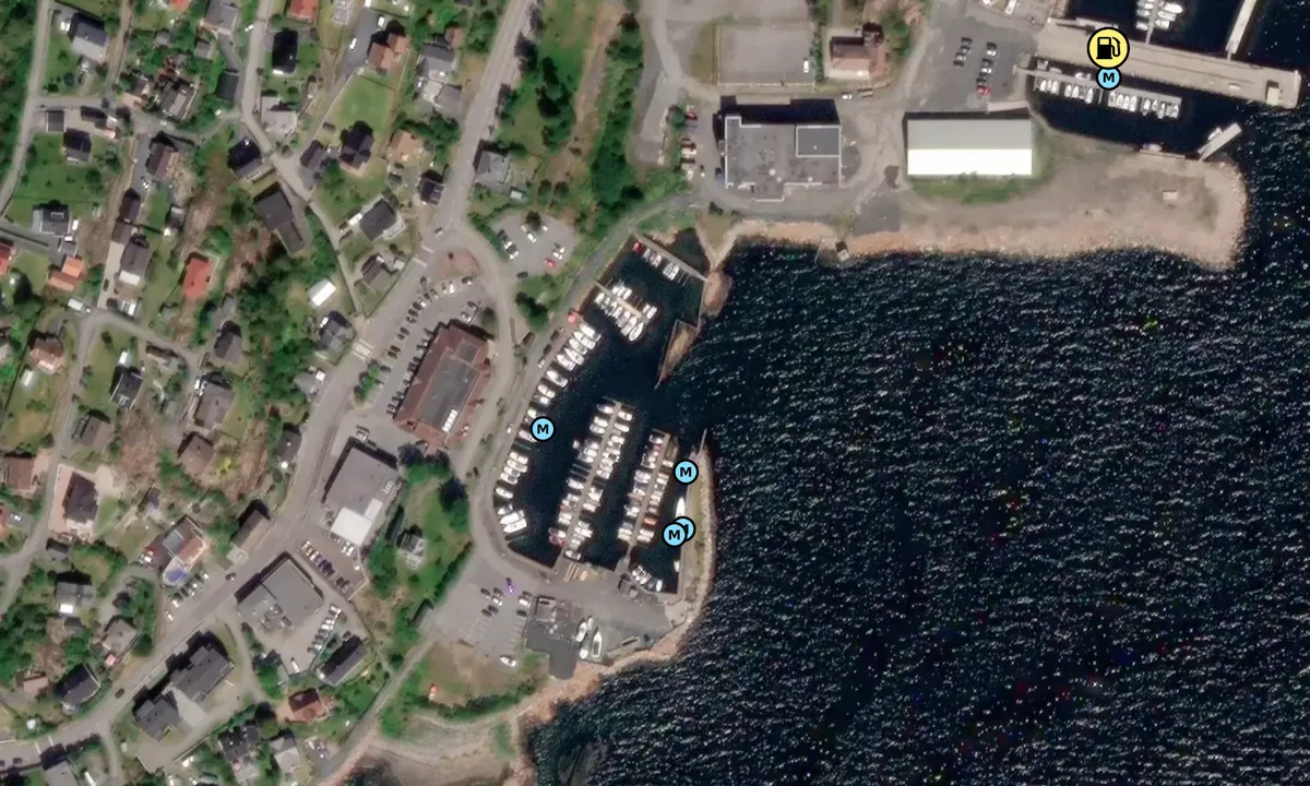 Satelite image of Tofte Båtforening