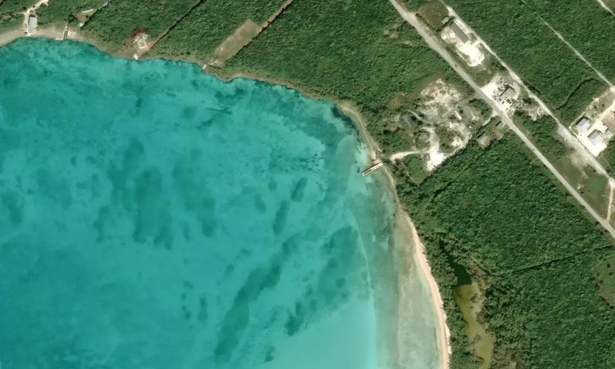 Satelite image of Tom's Rock