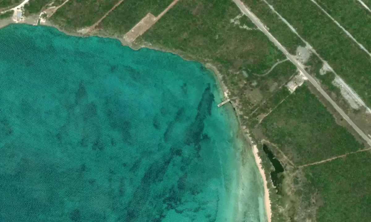 Satelite image of Tom's Rock