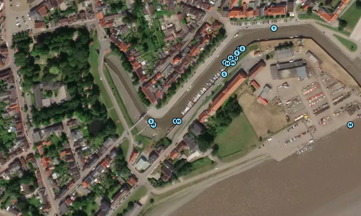 Satelite image of Tönning