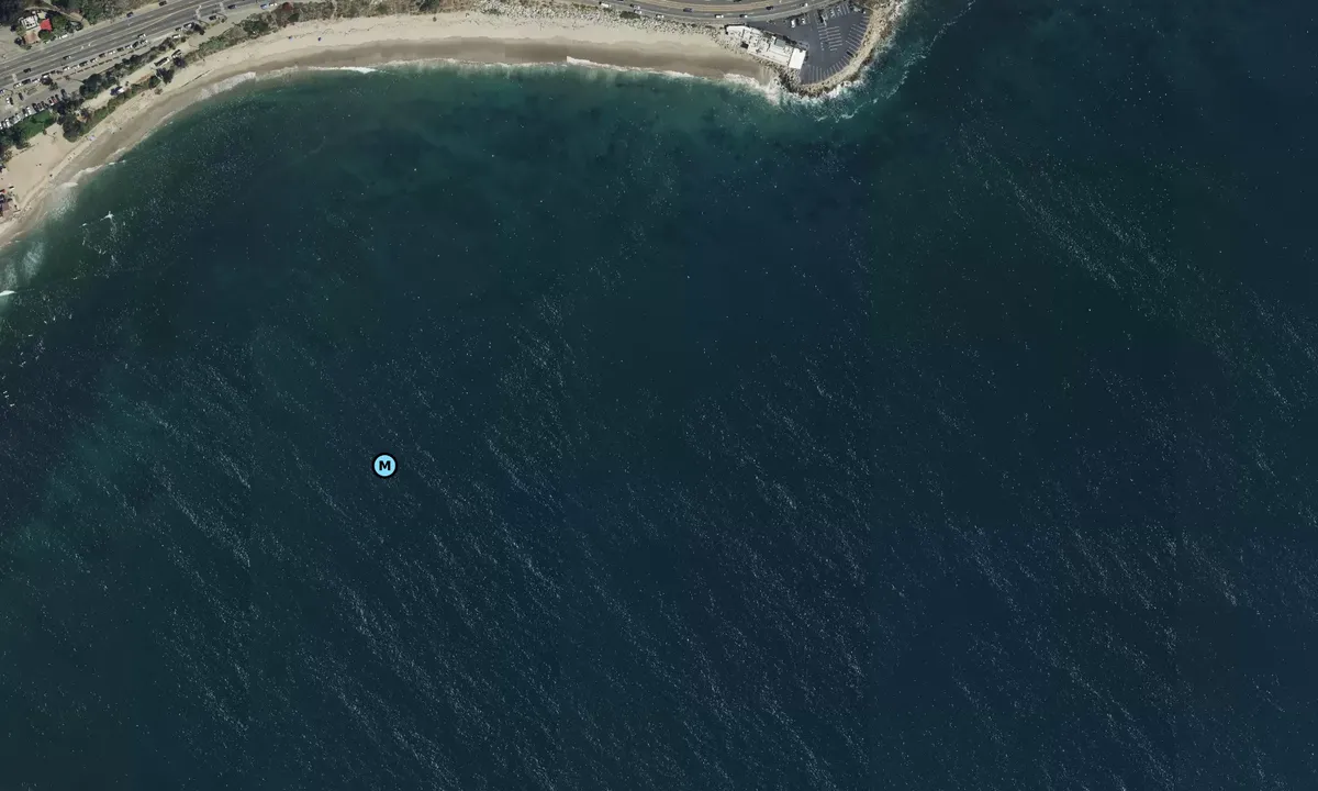 Satelite image of Topanga Beach