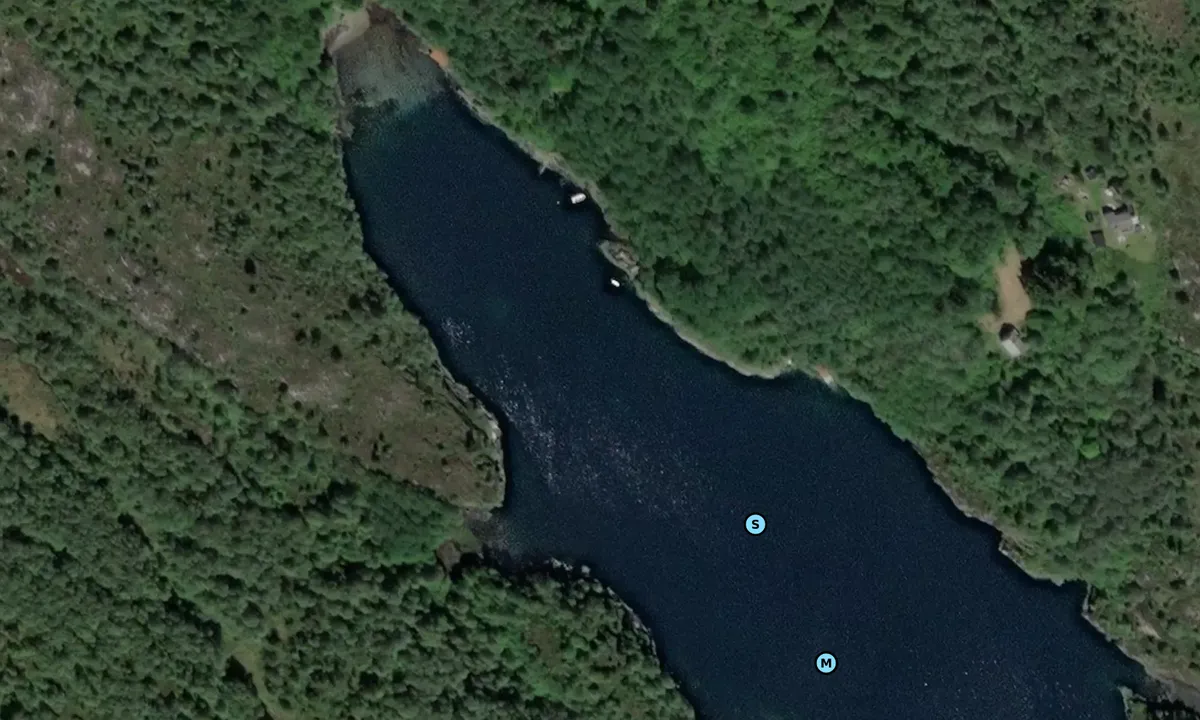 Satelite image of Torskhelleren naturhamn