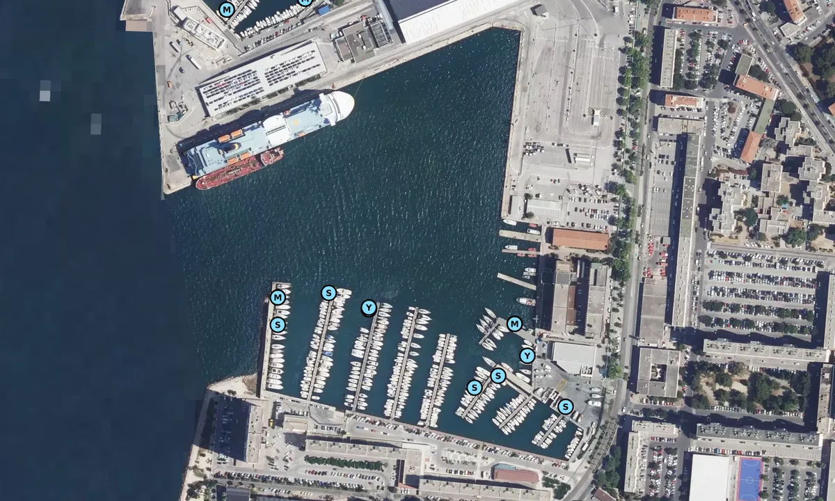 Satelite image of Toulon Darse Nord
