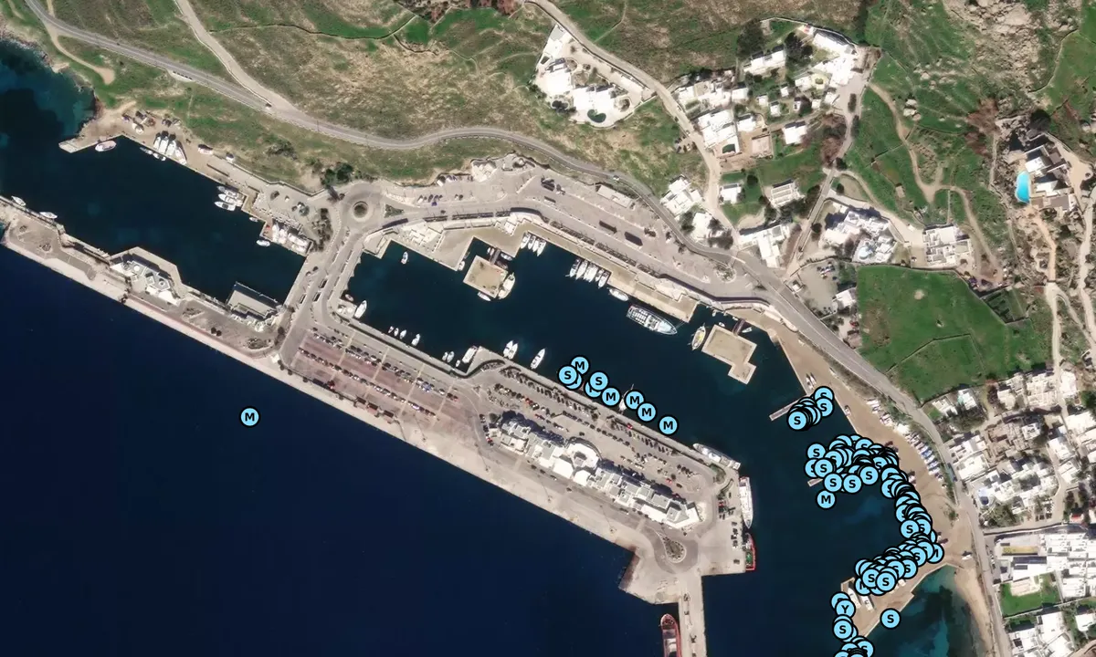 Satelite image of Tourlos Marina