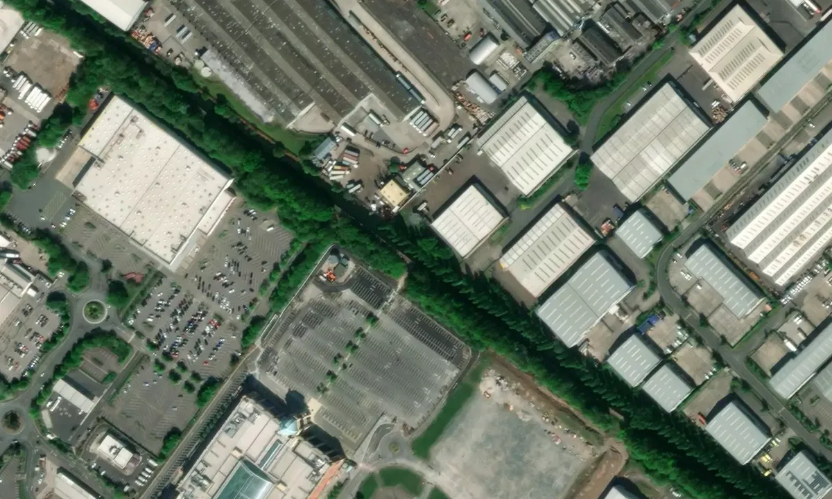 Flyfoto av Trafford Centre moorings