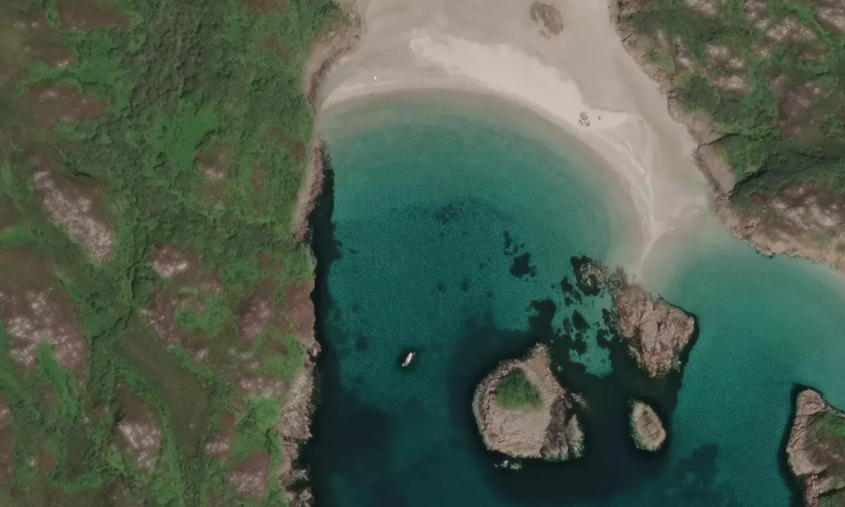 Satelite image of Traig Gheal