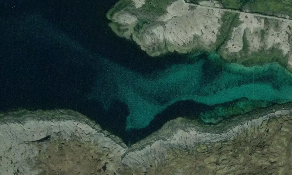 Satelite image of Tranøy Lighthouse Fyrvika