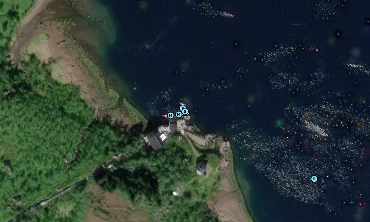 Satelite image of Trollfjorden - Digermulen