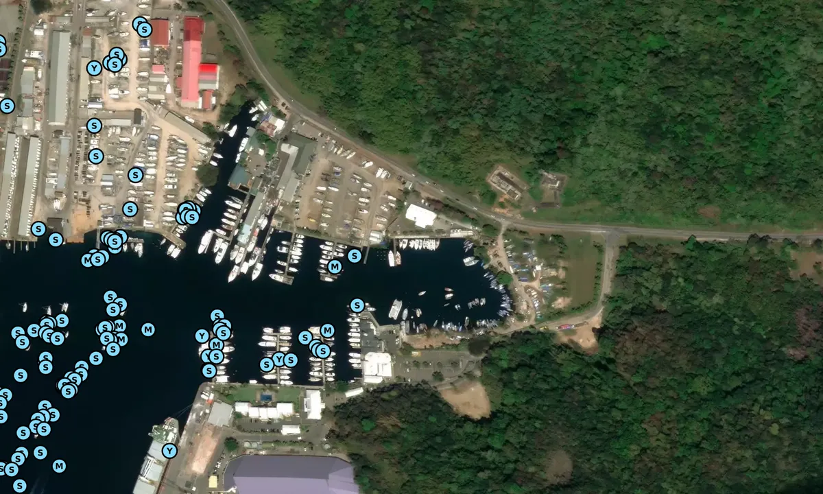 Satelite image of Tropical Marine - Port of Spain