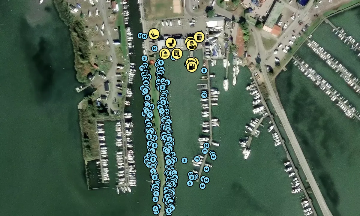 Satelite image of Trosa Gästhamn