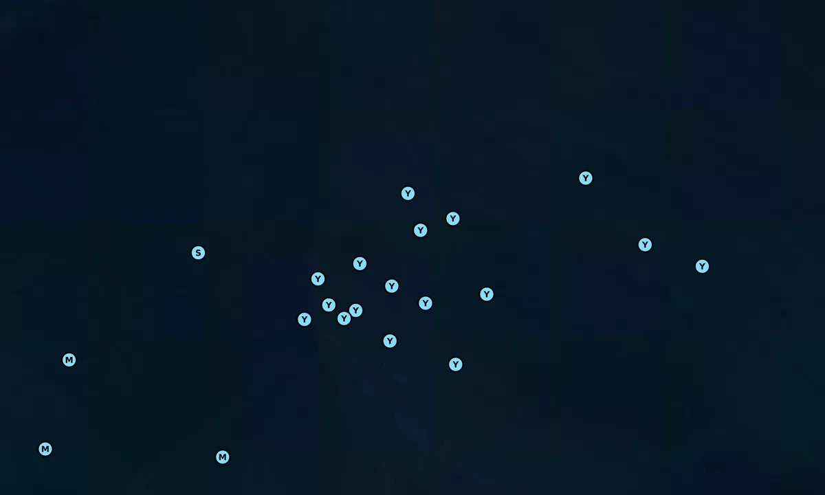 Satelite image of Tumbo Island