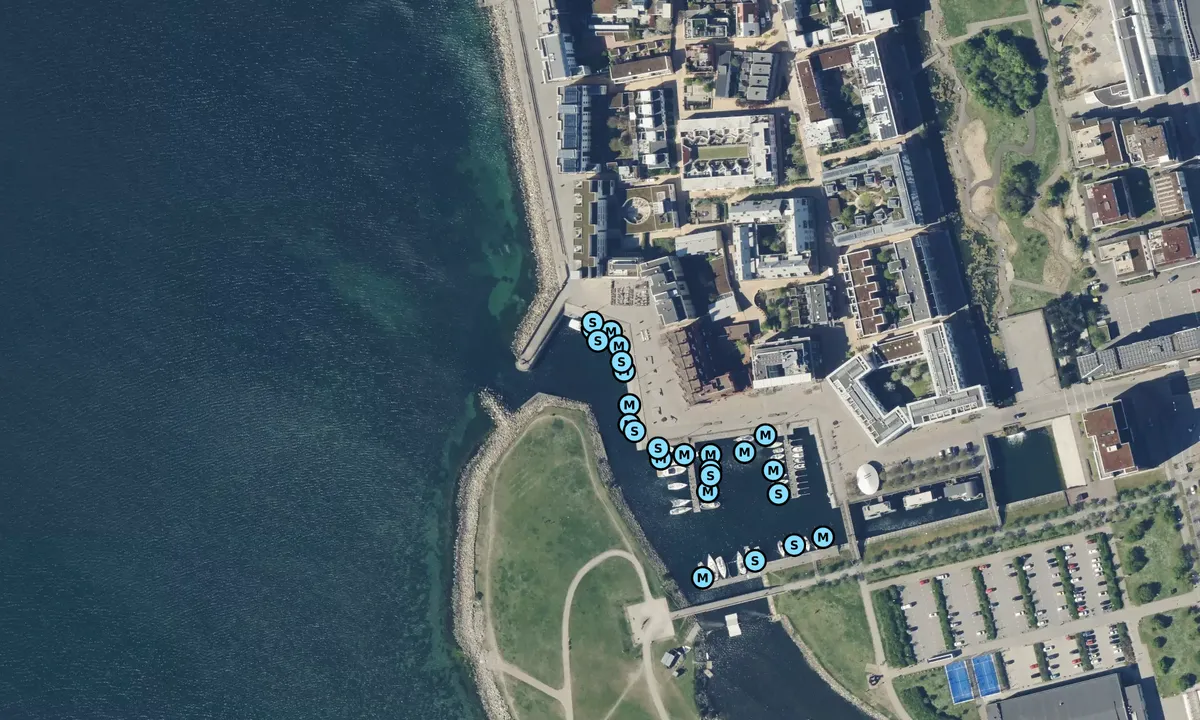 Satelite image of Turbinhamnen Gästhamn - Västra Hamnen Malmö
