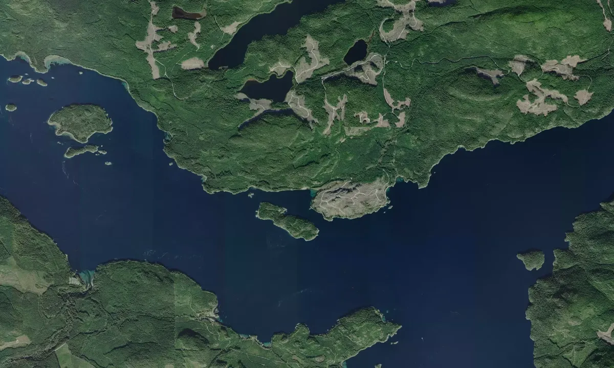 Flyfoto av Turn Island