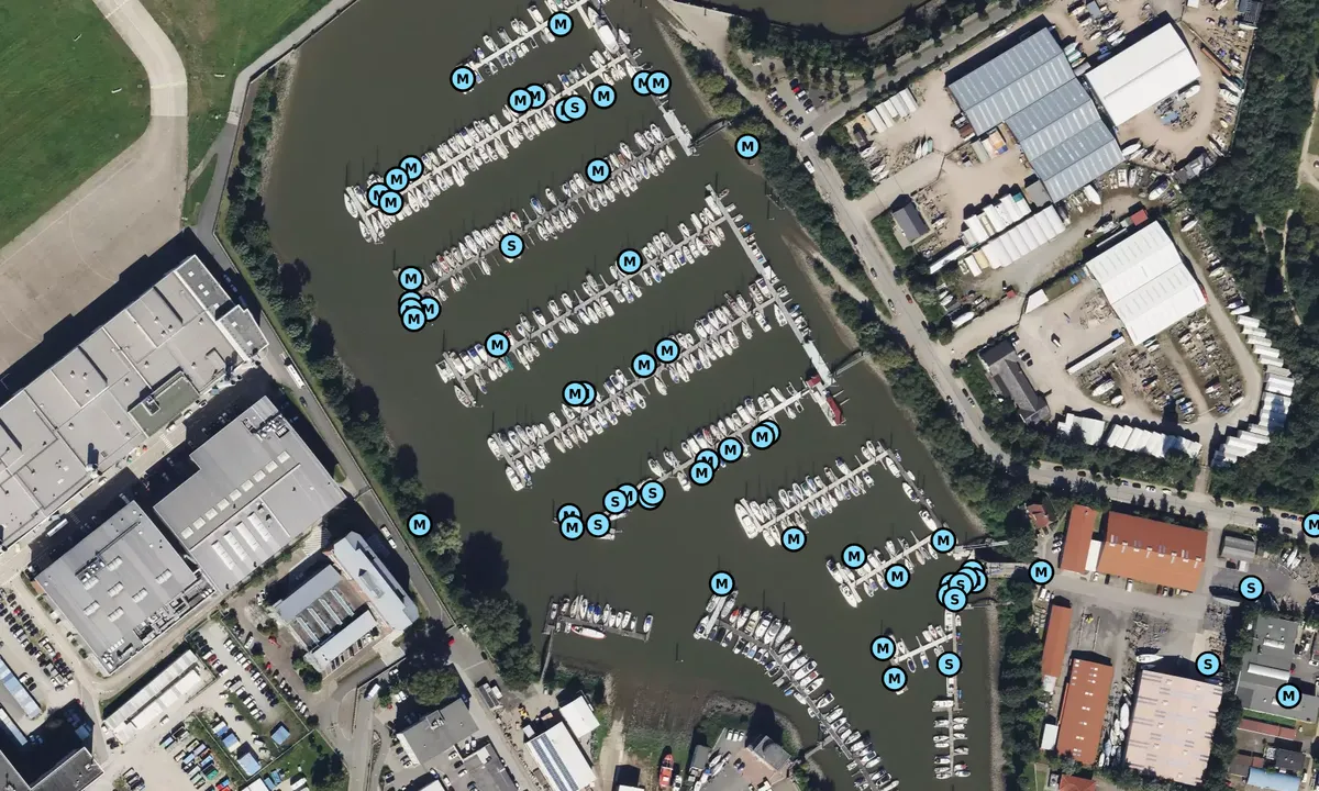Satelite image of TuS Finkenwerder