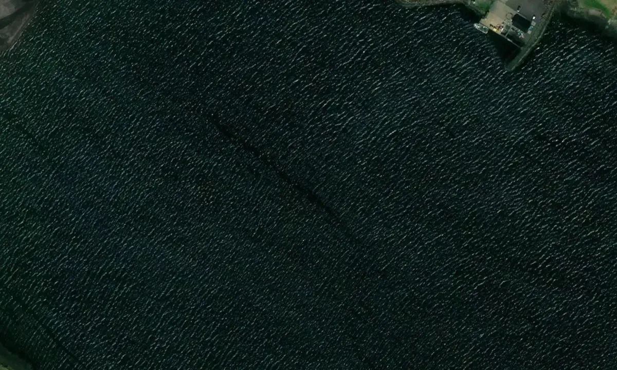 Satelite image of Tvøroyri