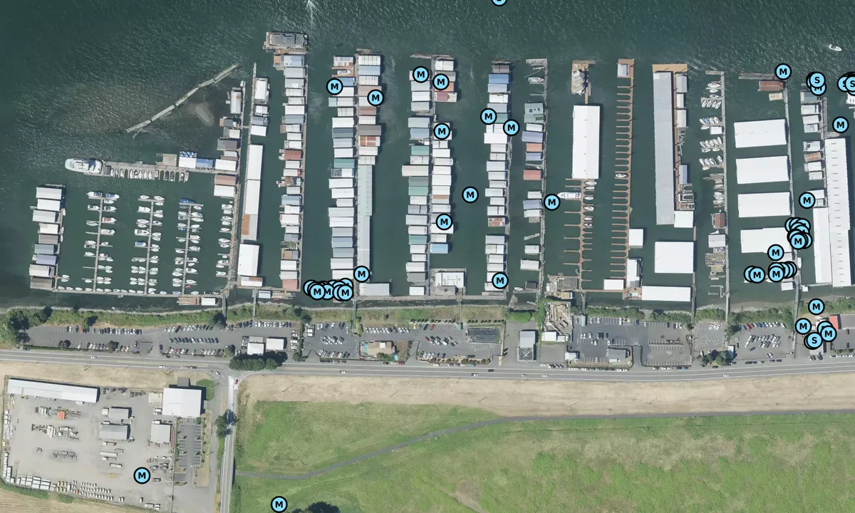 Satelite image of Tyee Yacht Club - Multnomah
