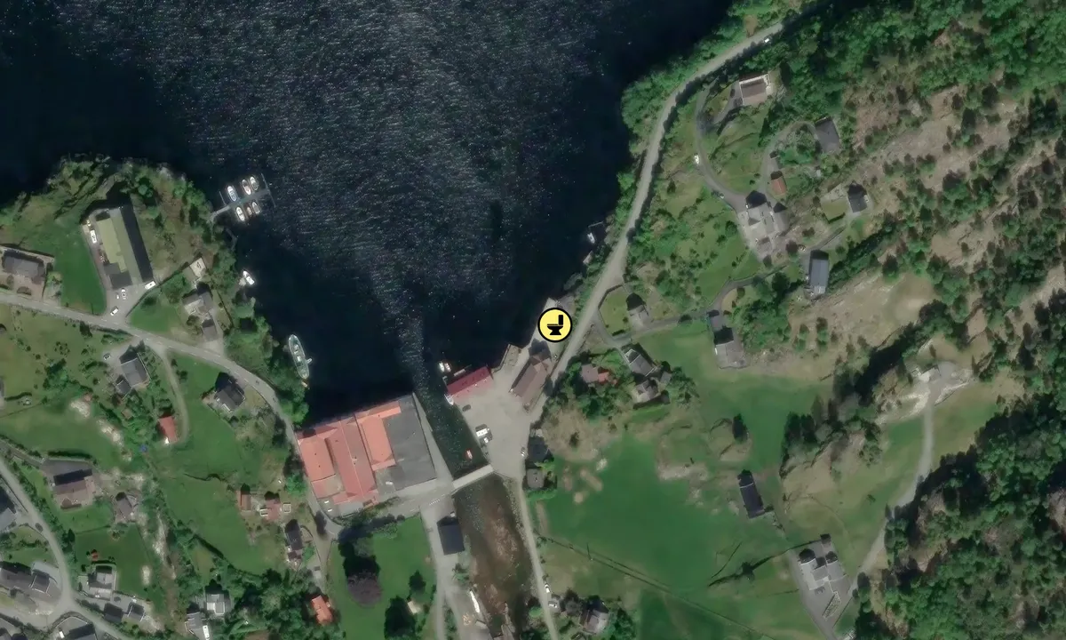 Satelite image of Tysse dampskipskai - Tyssebotnen