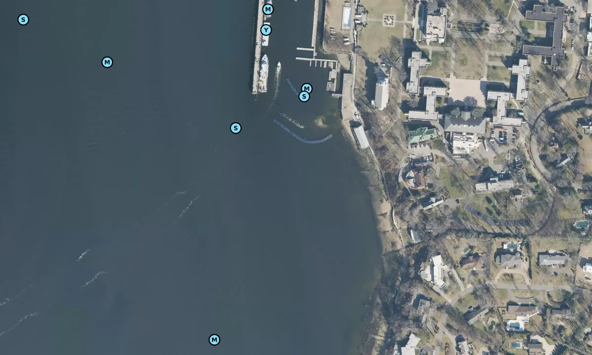 Satelite image of U.S. Merchant Marine Acadamy