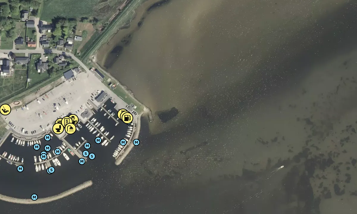 Satelite image of Udbyhøj Lystbådehavn