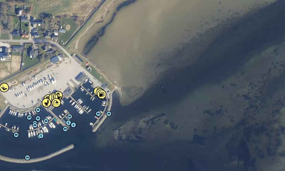 Satelite image of Udbyhøj Lystbådehavn