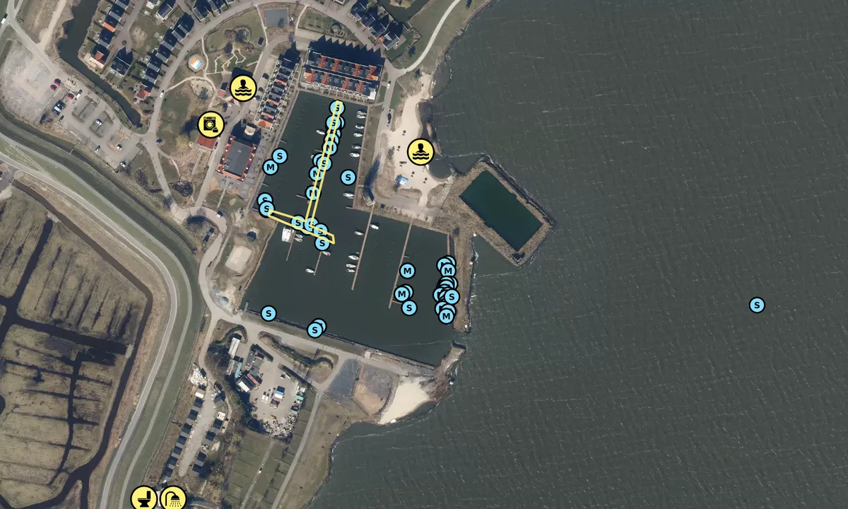 Satelite image of Uitdam Yacht Harbour