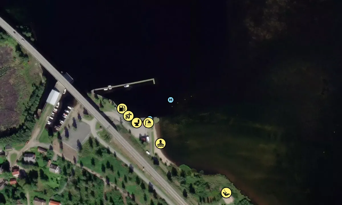 Satelite image of Ulefoss Gjestebrygge