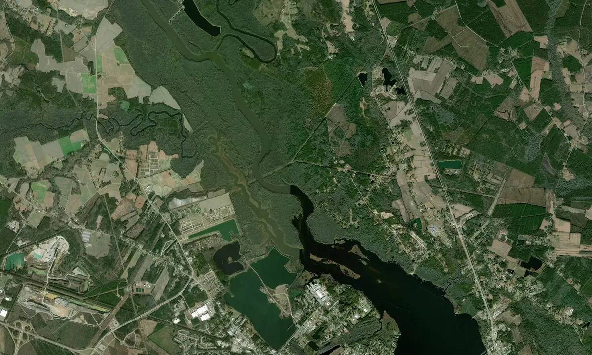 Flyfoto av Upper Neuse - G55