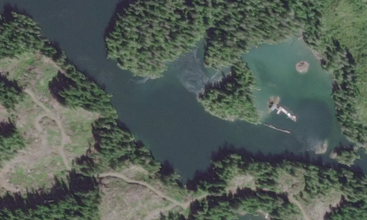 Flyfoto av Usless Inlet