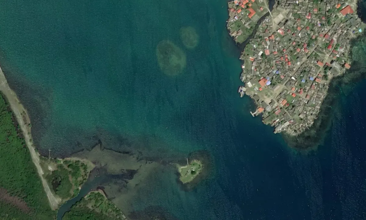 Satelite image of Ustupu Island