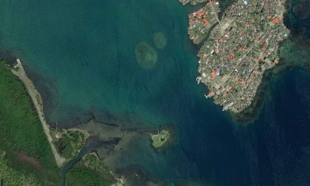 Flyfoto av Ustupu Island