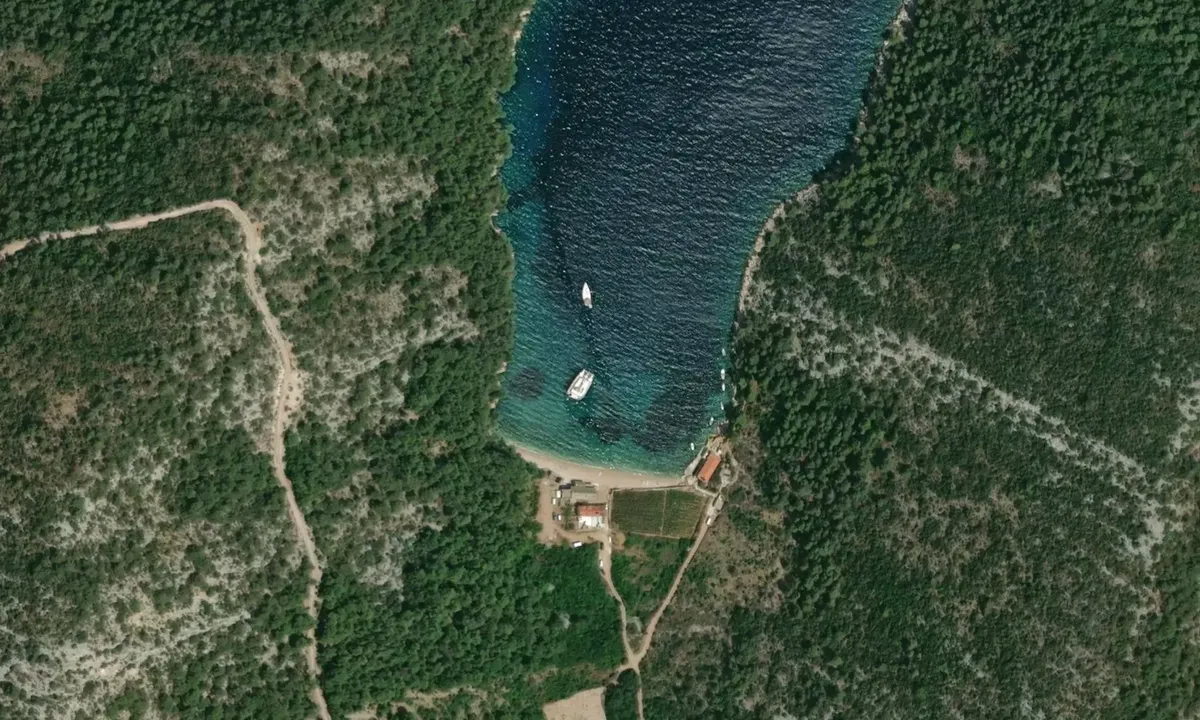 Satelite image of Uvala Busje