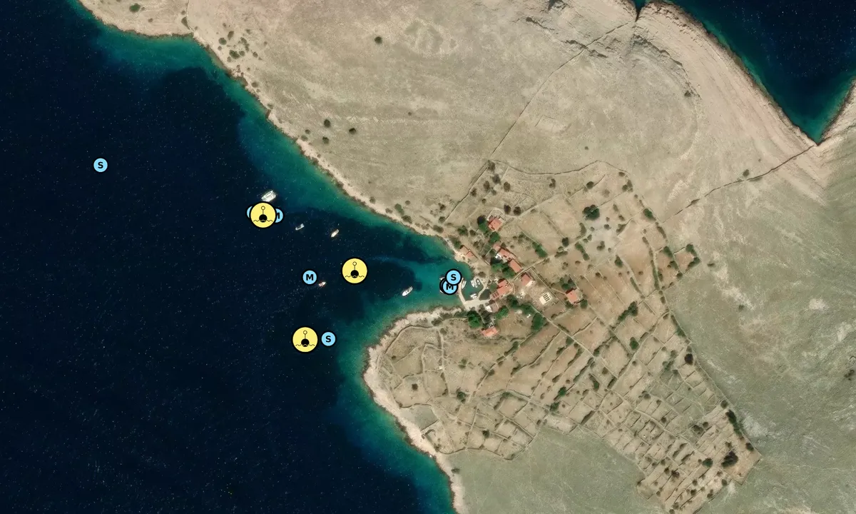 Satelite image of Uvala Koromačna