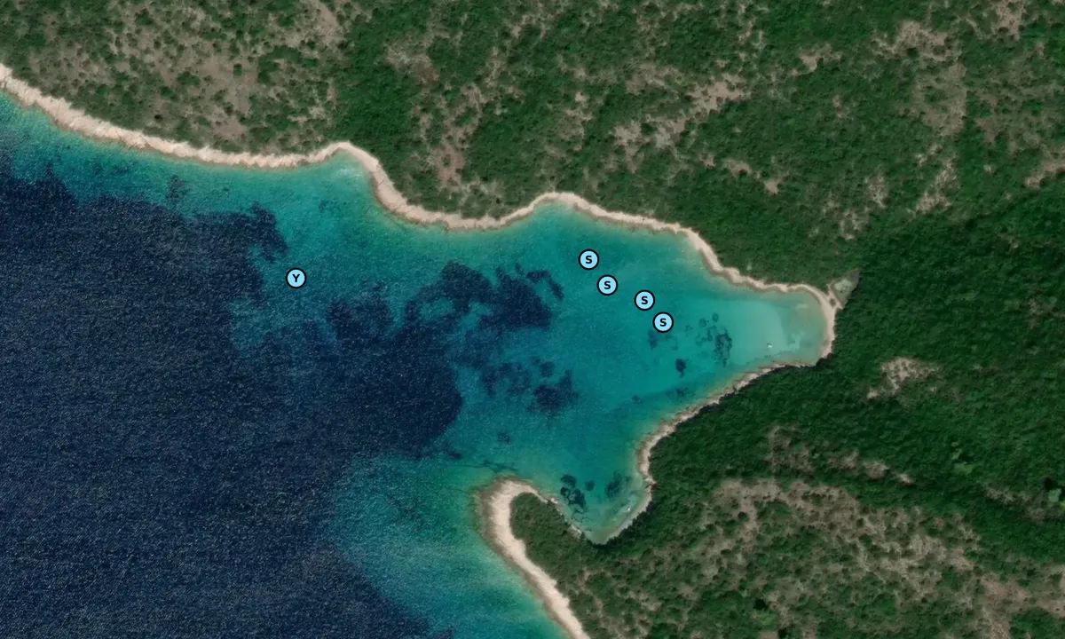 Satelite image of Uvala Križica