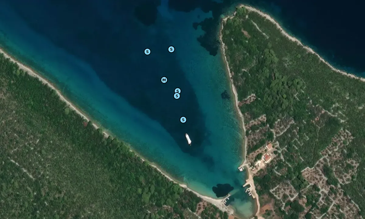Satelite image of Uvala Lovka