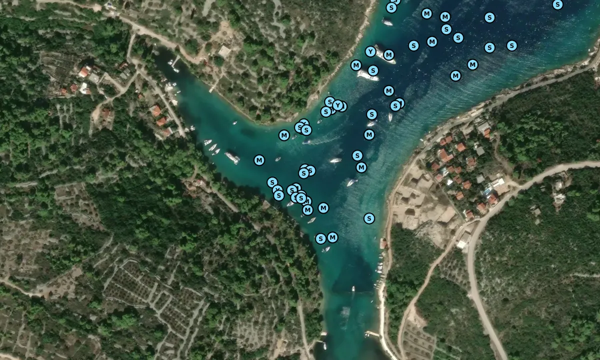 Satelite image of Uvala Maslinica
