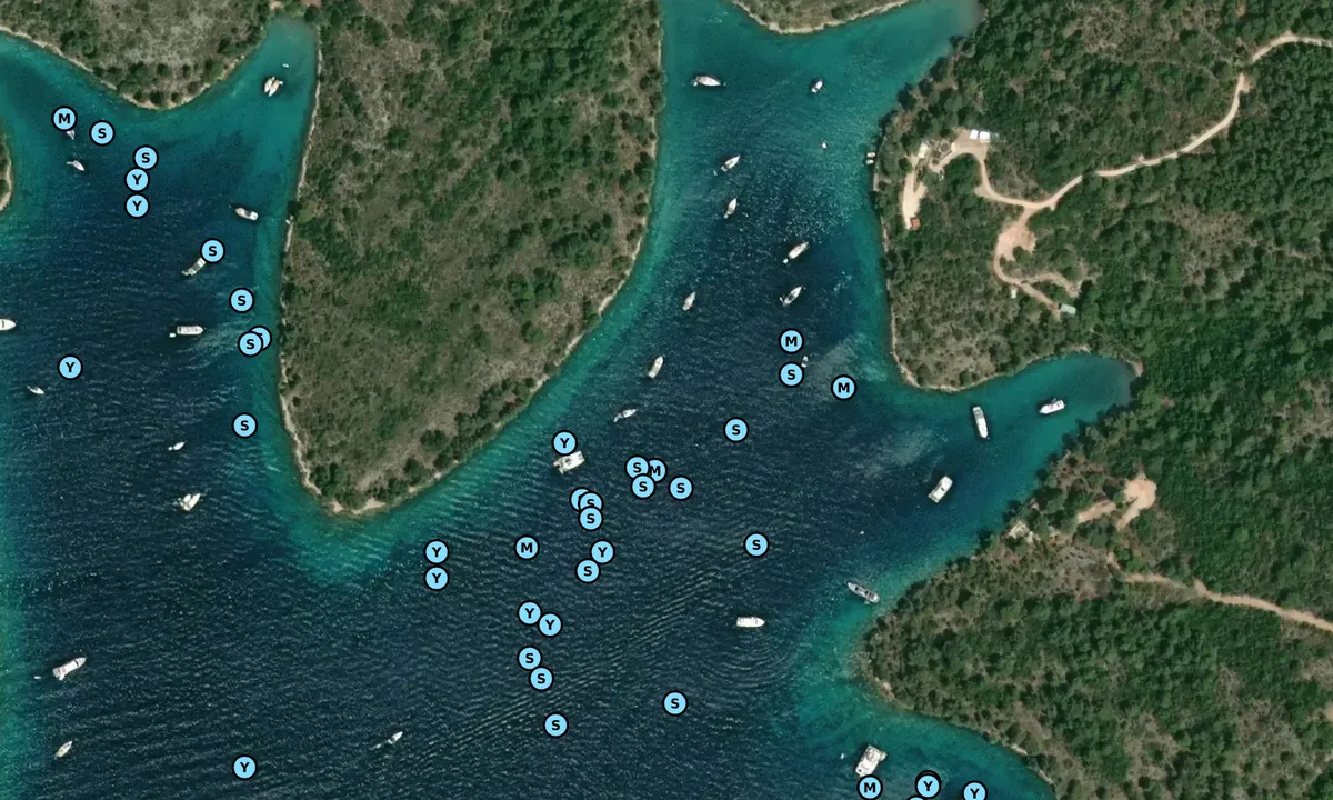 Satelite image of Uvala Paklina