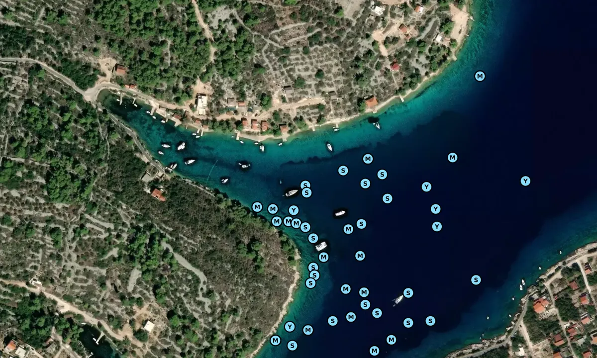 Satelite image of Uvala Potkamenica