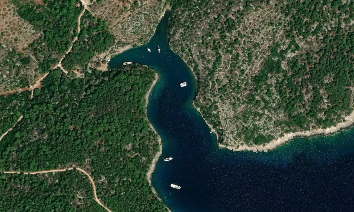 Satelite image of Uvala Rasotika