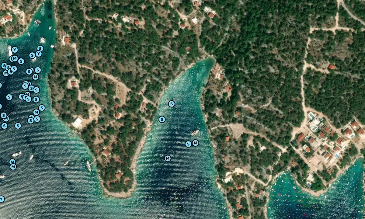 Satelite image of Uvala Slavinja