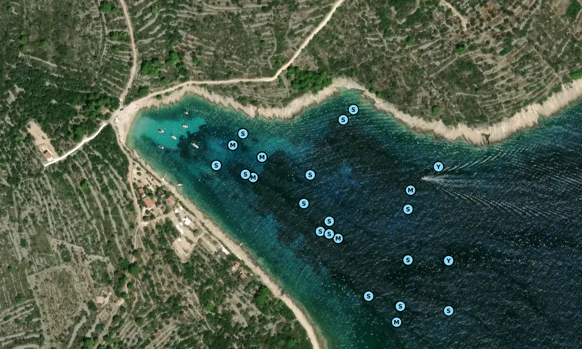 Satelite image of Uvala Solinska