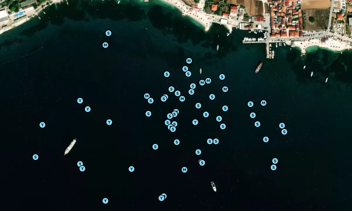 Satelite image of Uvala Spirištine