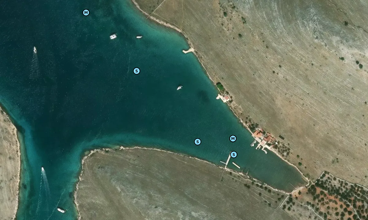 Satelite image of Uvala Tomasovac