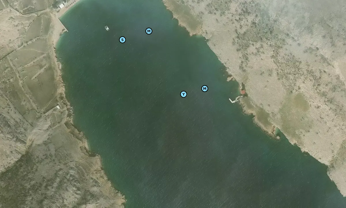 Satelite image of Uvala Vela Luka