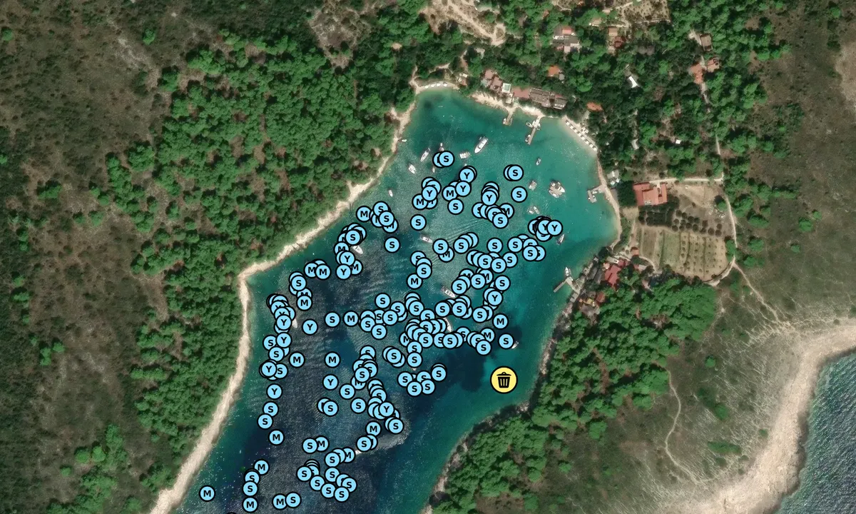 Satelite image of Uvala Vinogradisce
