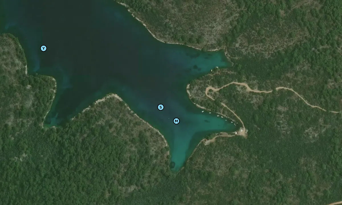 Satelite image of Uvala Vlaska