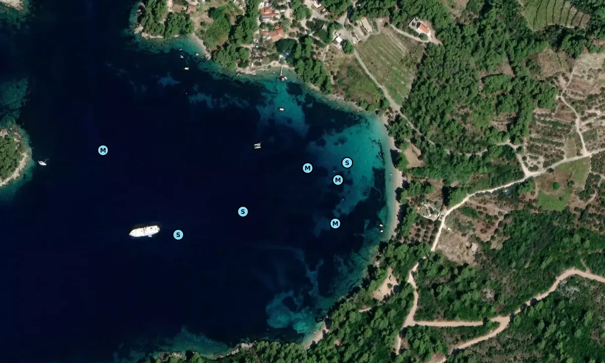 Satelite image of Uvala Vučine