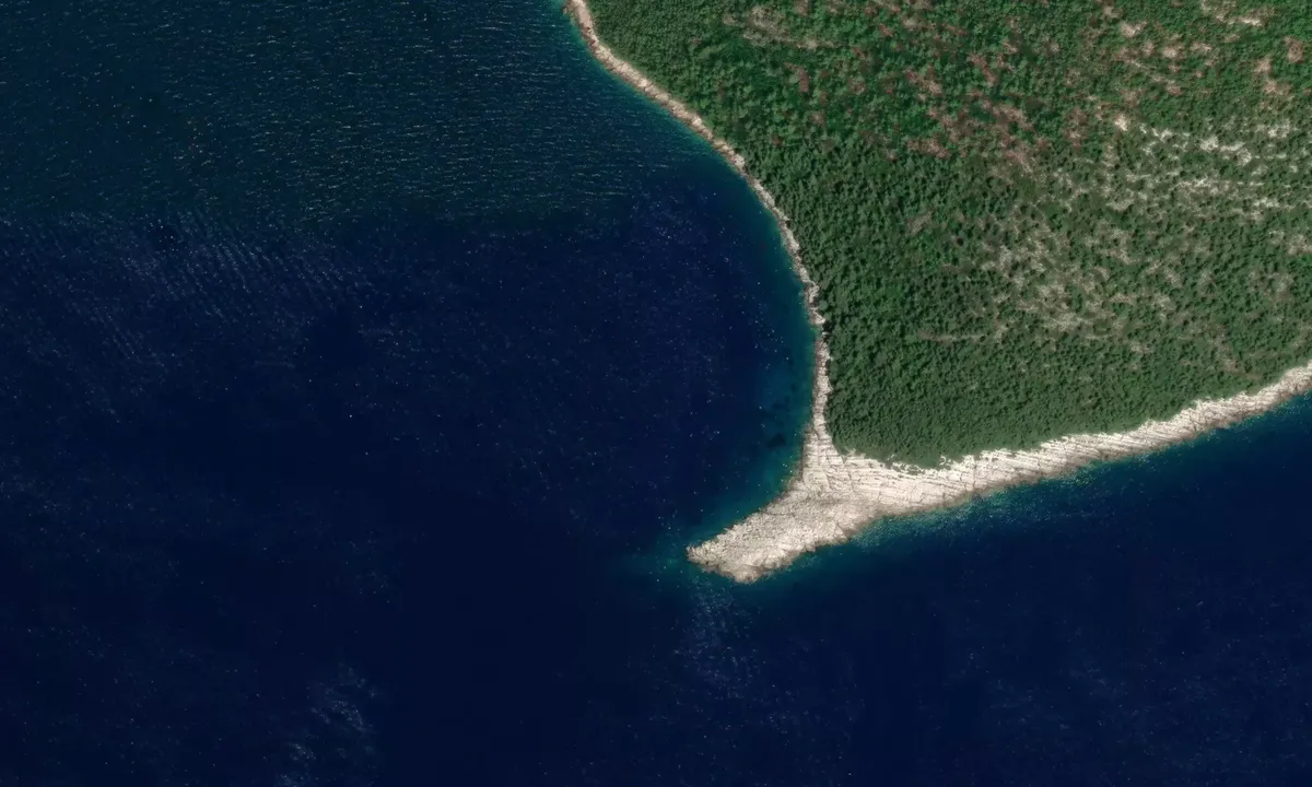 Satelite image of Uvala Zukova - Broce