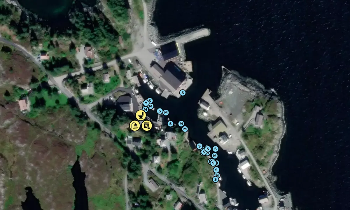 Satelite image of Værlandet